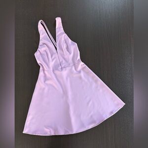 Forever 21 Lilac Sleeveless V-Neck Dress